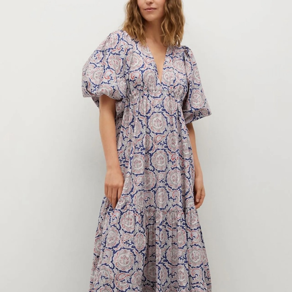 CHUFY x Mango Printed Maxi Dress. Worn once. Excellent condition.